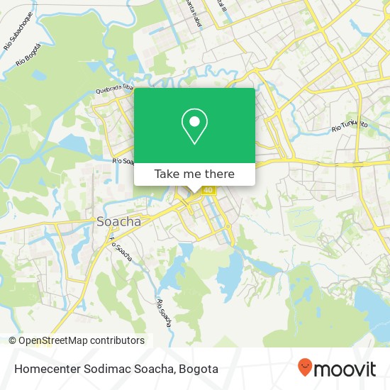 Homecenter Sodimac Soacha map