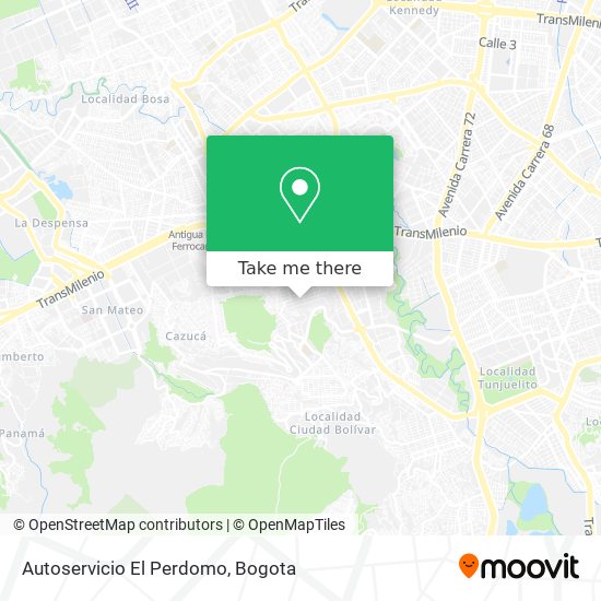 Autoservicio El Perdomo map