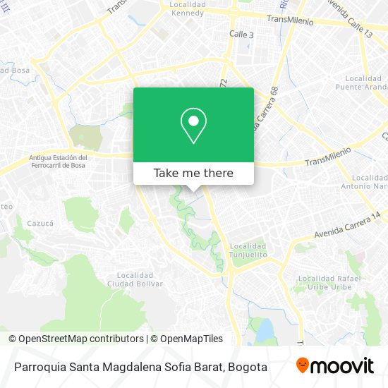 Parroquia Santa Magdalena Sofia Barat map