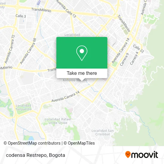 Mapa de codensa Restrepo