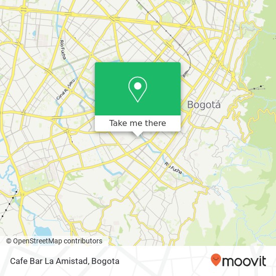 Cafe Bar La Amistad map