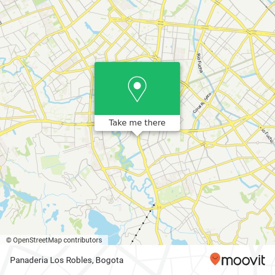 Panaderia Los Robles map