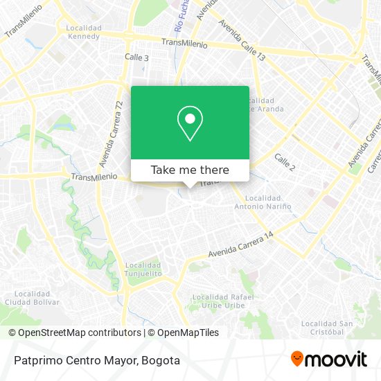 Patprimo Centro Mayor map