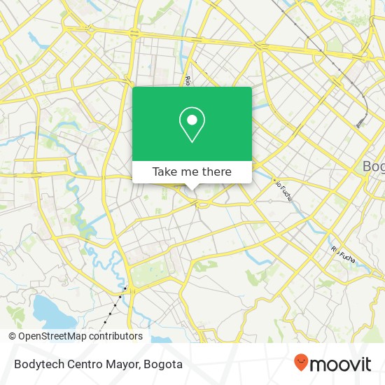 Bodytech Centro Mayor map