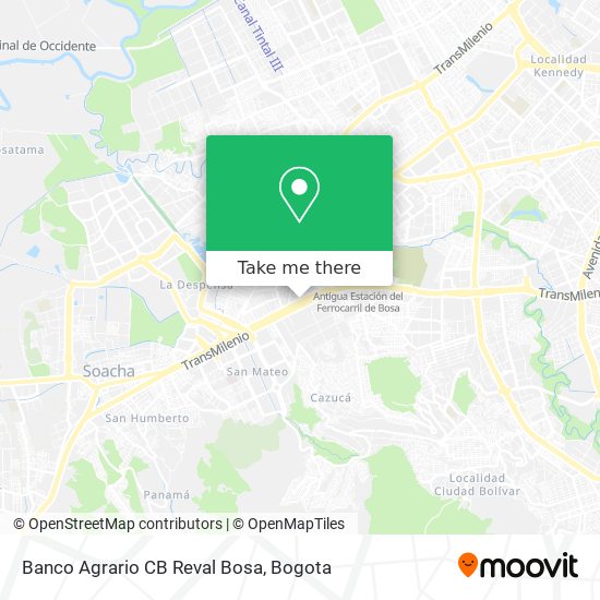 Banco Agrario CB Reval Bosa map