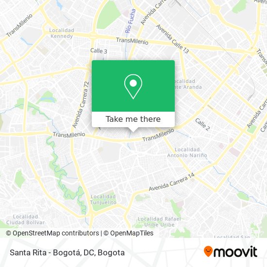 Santa Rita - Bogotá, DC map