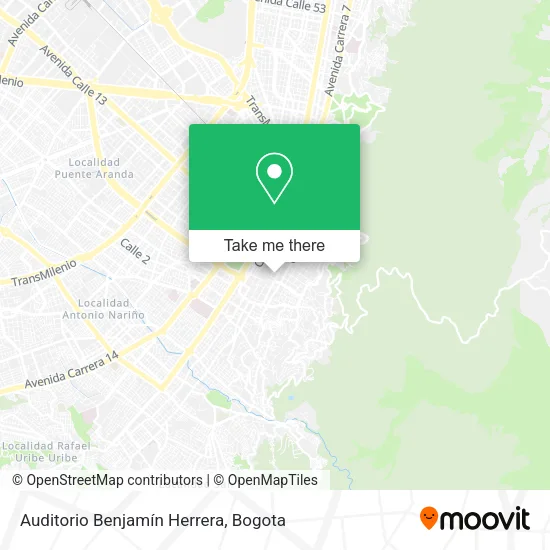 Mapa de Auditorio Benjamín Herrera