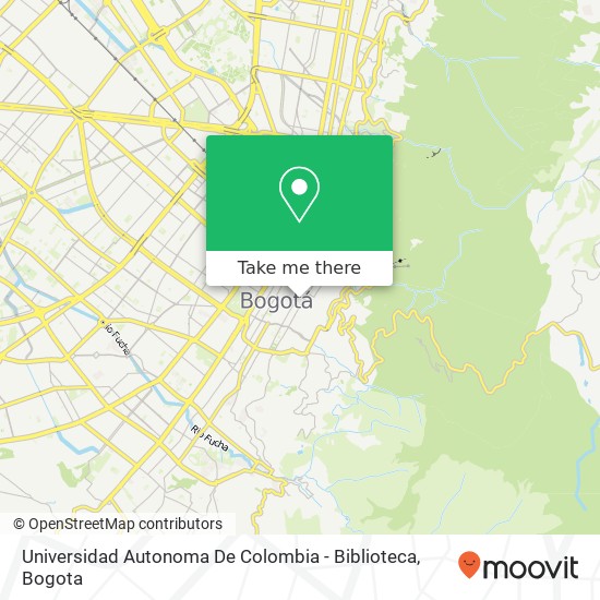 Universidad Autonoma De Colombia - Biblioteca map