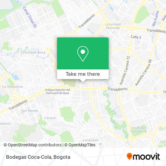 Bodegas Coca-Cola map