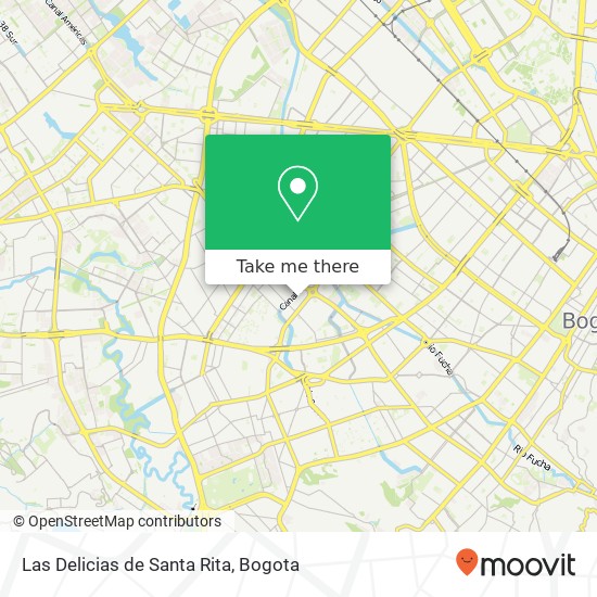 Las Delicias de Santa Rita map