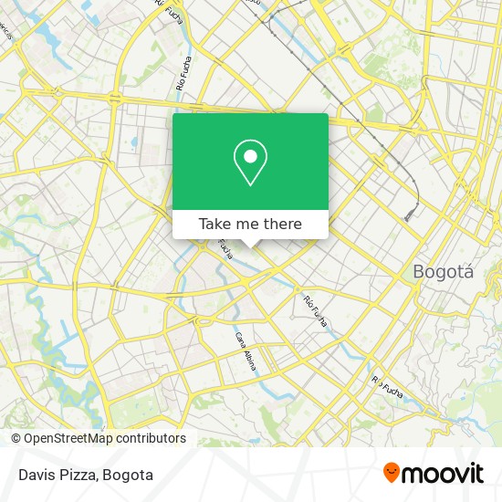 Mapa de Davis Pizza