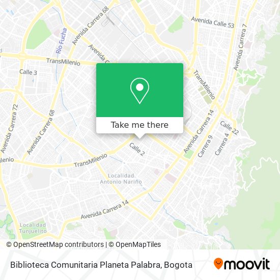 Biblioteca Comunitaria Planeta Palabra map