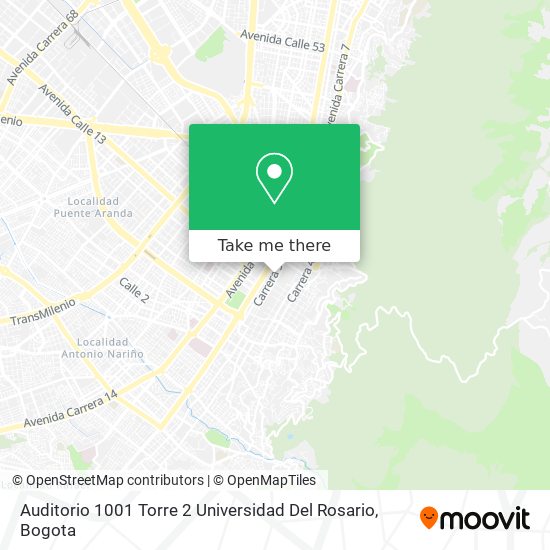 Auditorio 1001 Torre 2 Universidad Del Rosario map