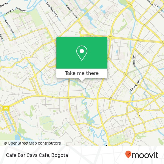 Mapa de Cafe Bar Cava Cafe