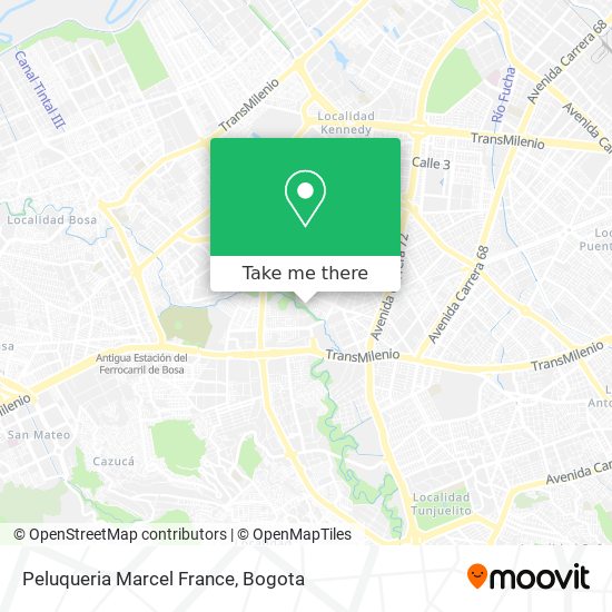 Mapa de Peluqueria Marcel France