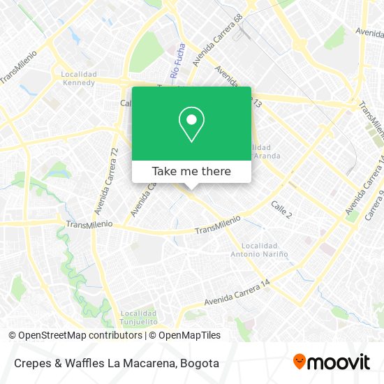 Crepes & Waffles La Macarena map