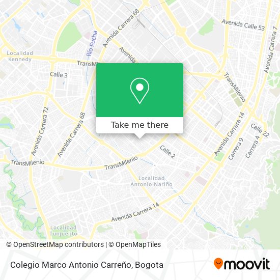 Colegio Marco Antonio Carreño map