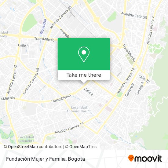 Mapa de Fundación Mujer y Familia