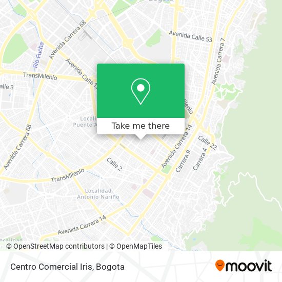 Mapa de Centro Comercial Iris