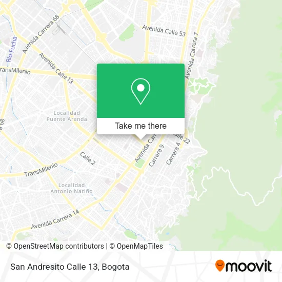 Mapa de San Andresito Calle 13
