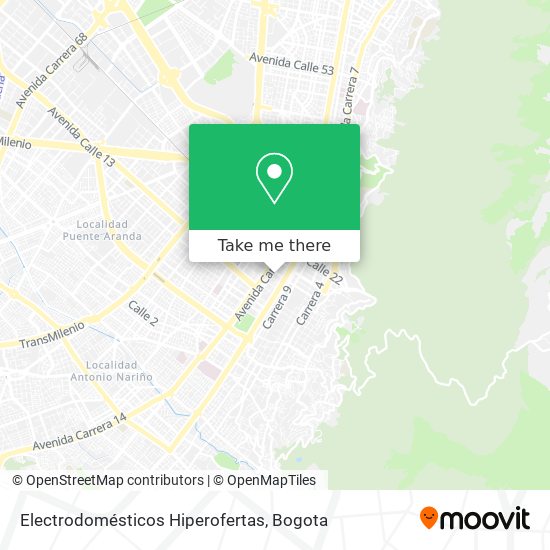 Mapa de Electrodomésticos Hiperofertas