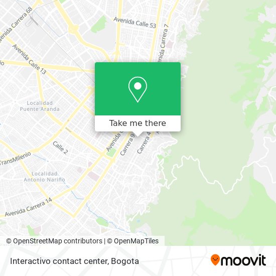 Mapa de Interactivo contact center