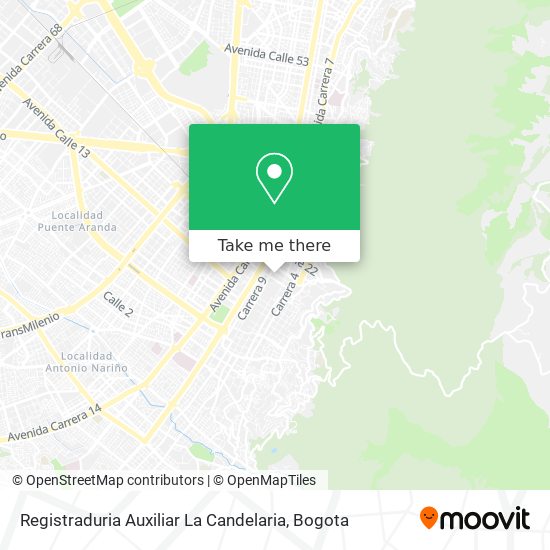 Registraduria Auxiliar La Candelaria map