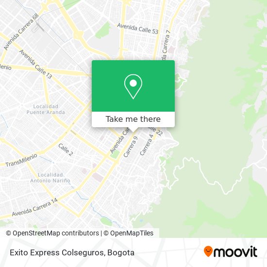 Exito Express Colseguros map