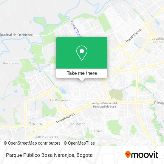 Mapa de Parque Público Bosa Naranjos