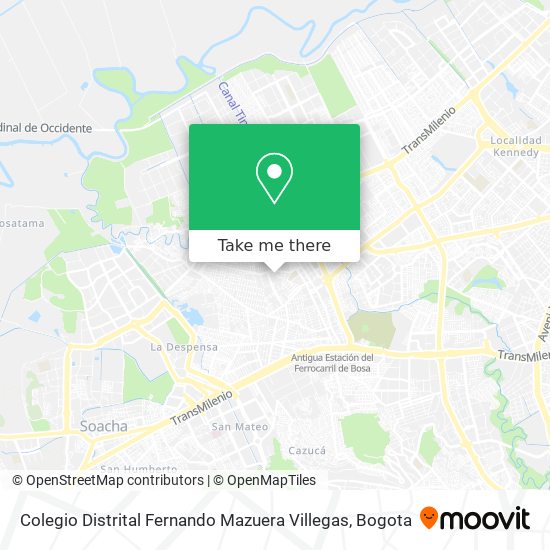 Mapa de Colegio Distrital Fernando Mazuera Villegas