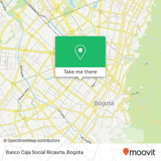 Banco Caja Social Ricaurte map