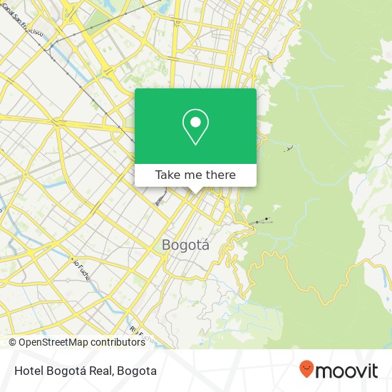 Hotel Bogotá Real map