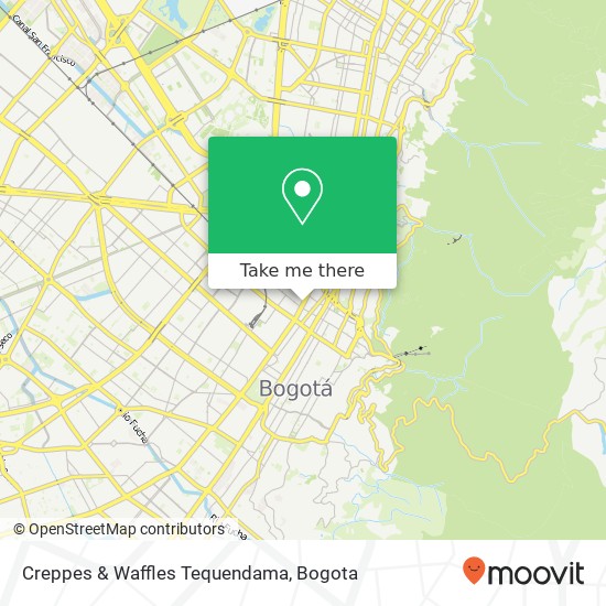 Mapa de Creppes & Waffles Tequendama