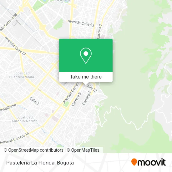 Mapa de Pastelería La Florida