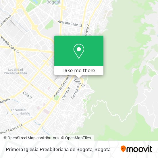 Primera Iglesia Presbiteriana de Bogotá map