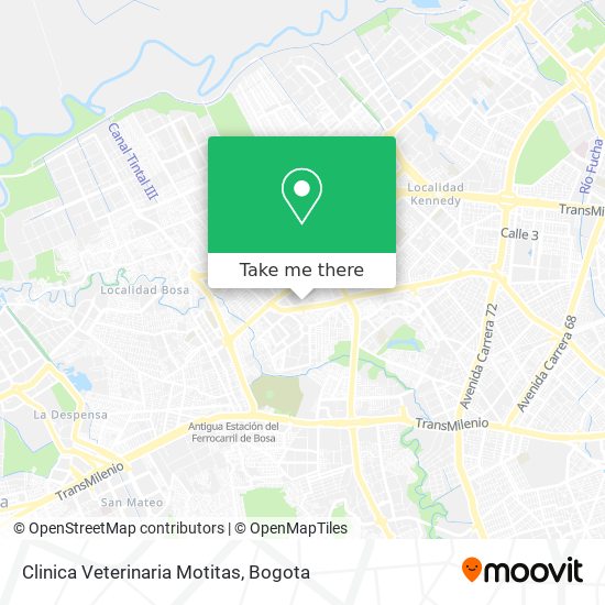 Clinica Veterinaria Motitas map