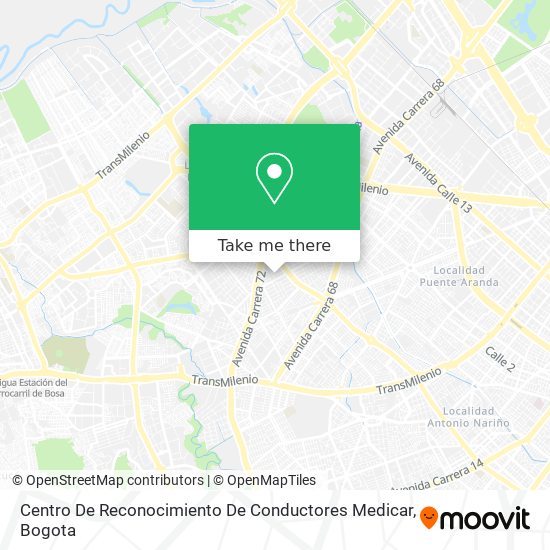 Centro De Reconocimiento De Conductores Medicar map