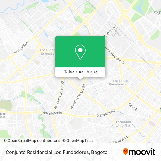 Conjunto Residencial Los Fundadores map
