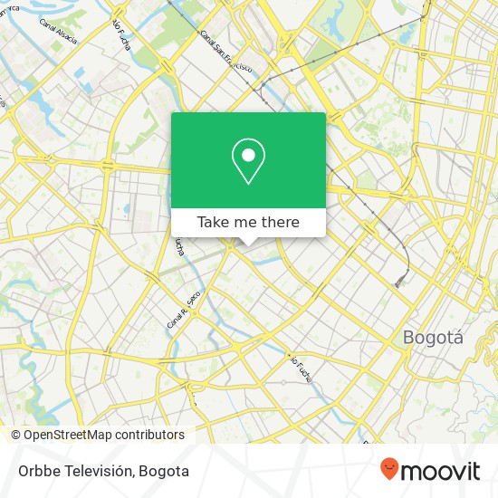 Orbbe Televisión map