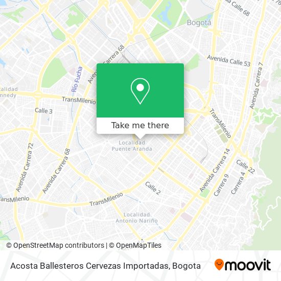 Acosta Ballesteros Cervezas Importadas map