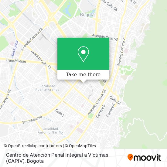 Mapa de Centro de Atención Penal Integral a Víctimas (CAPIV)