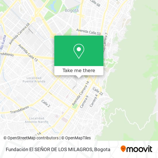 Fundación El SEÑOR DE LOS MILAGROS map
