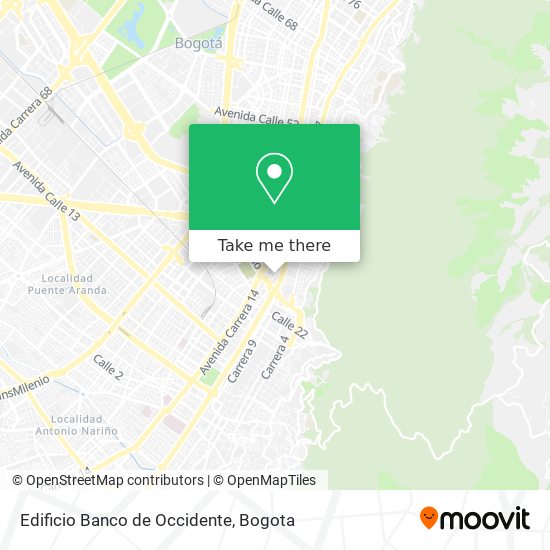 Mapa de Edificio Banco de Occidente