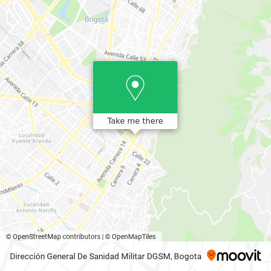Dirección General De Sanidad Militar DGSM map
