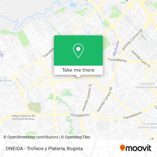 ONEIDA - Trofeos y Platería map