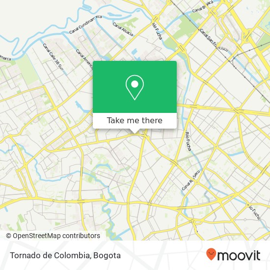 Tornado de Colombia map