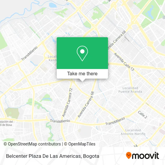 Mapa de Belcenter Plaza De Las Americas