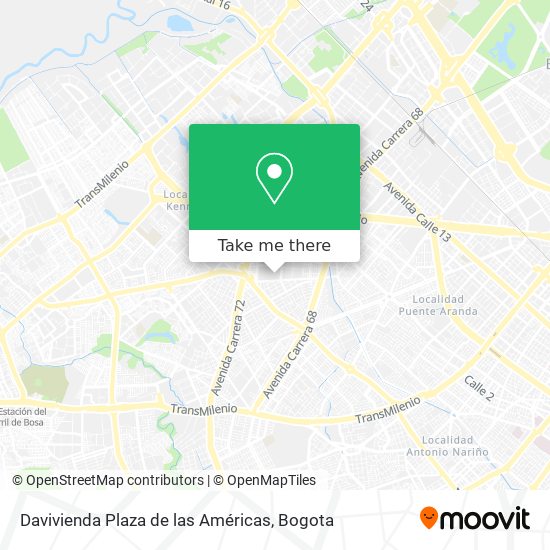 Davivienda Plaza de las Américas map