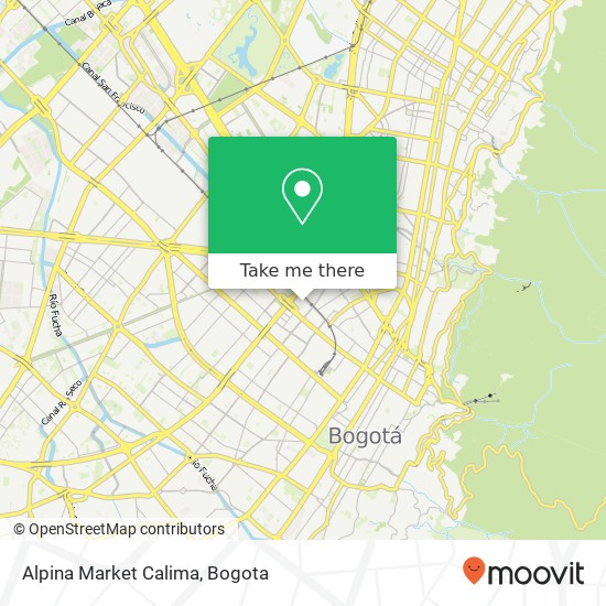 Alpina Market Calima map
