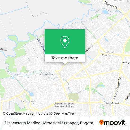 Dispensario Médico Héroes del Sumapaz map